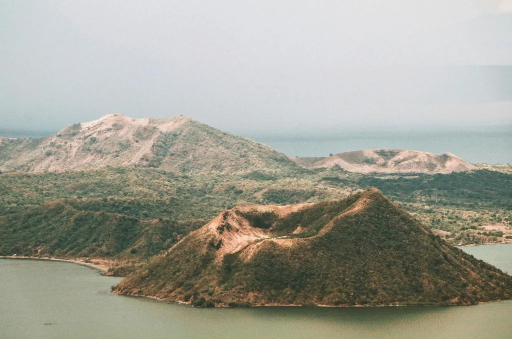 Scenic view of Taal Volcano from Tagaytay