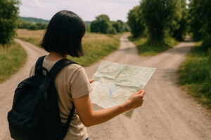 Alleyway adventure during unplanned travel