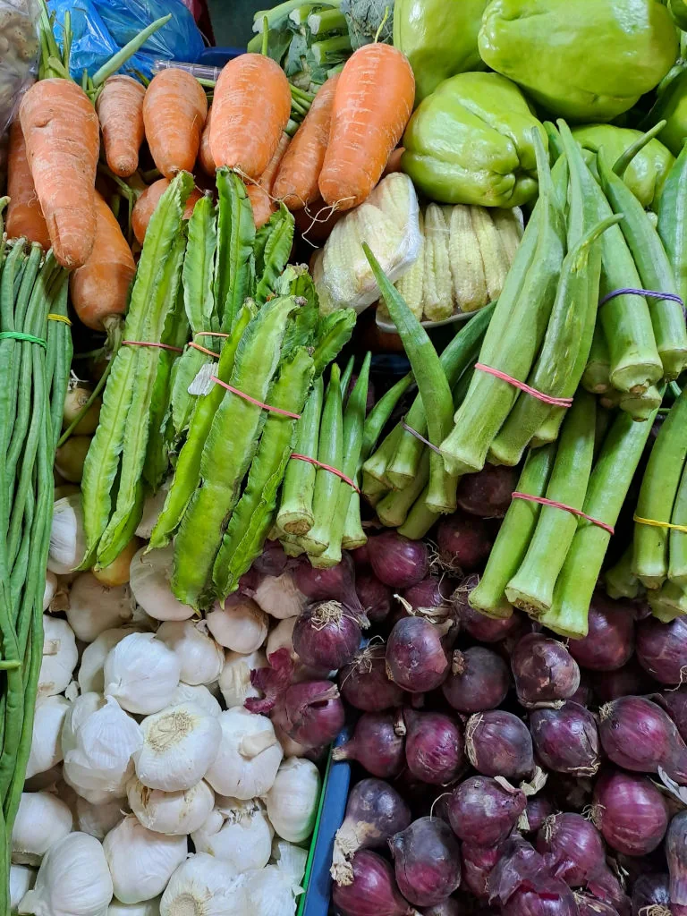 Filipino food culture market scene at the palengke