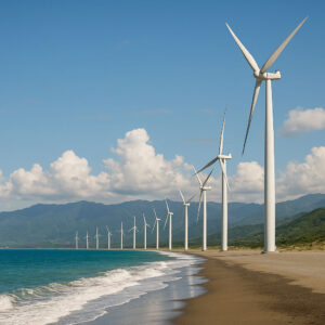 Ilocos travel guide – Bangui windmills along the coast
