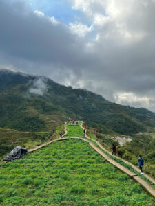 Mountain trail during Sagada and Banaue travel