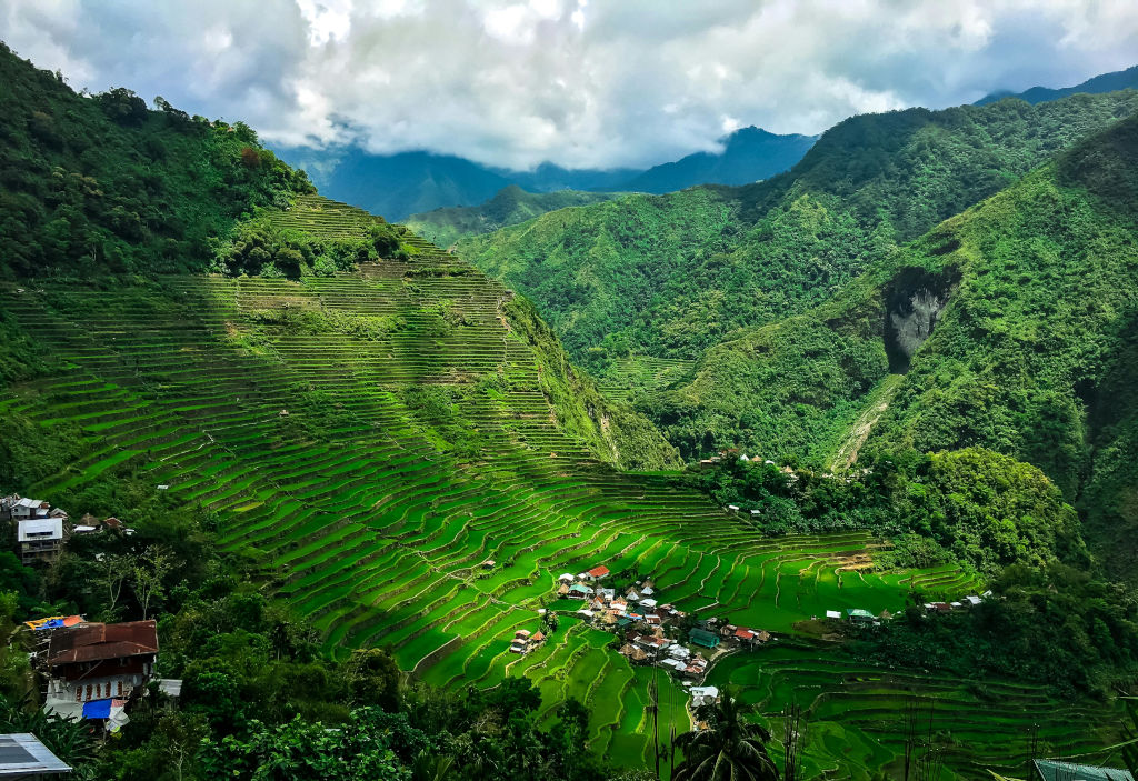 Sunrise over terraces in Sagada and Banaue travel