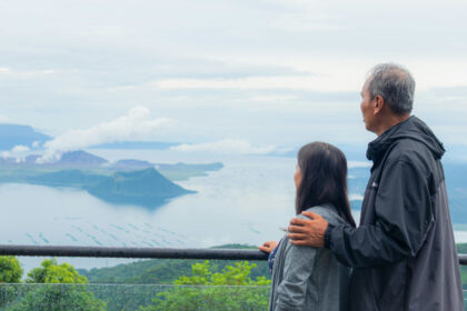10 Best Weekend Getaways Near Manila for 2025 Taal Volcano view in Tagaytay Ridge at sunset highlighting the best weekend getaways near Manila