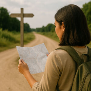 Mika enjoying unplanned travel moment