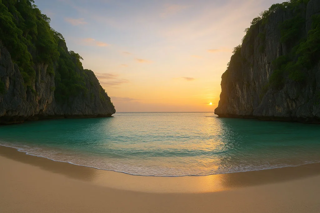 Hidden coastal view in off the beaten path Philippines