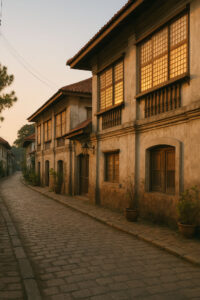 Quiet town scene in off the beaten path Philippines