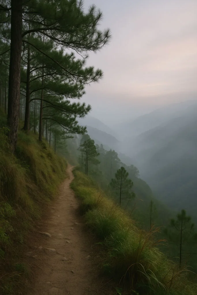 Remote mountain trek in off the beaten path Philippines