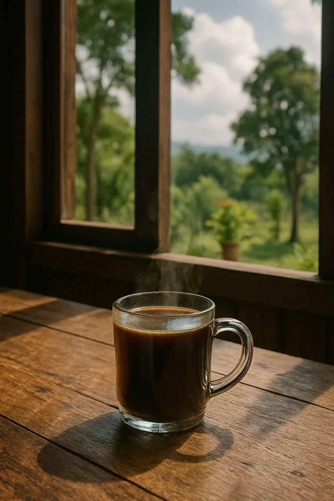 Local coffee enjoyed in Amadeo during a Cavite heritage road trip