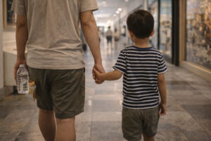 Bakasyon in English illustrated by a family vacation pacing moment in Manila