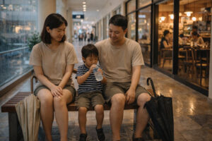 Bakasyon meaning shown through a calm rainy-day indoor plan in Manila