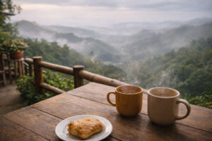 Hillside café merienda moment during Cebu mountain escapes