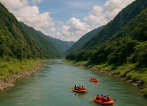 Chico River rafting adventure surrounded by Kalinga river roads mountains