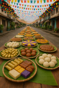 Fiesta kakanin table along Filipino dessert journeys