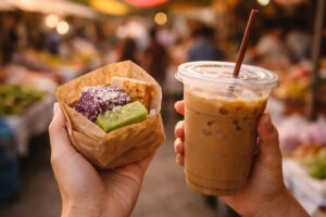 Gentle travel adventures with slow-paced travel activities like a merienda market stroll