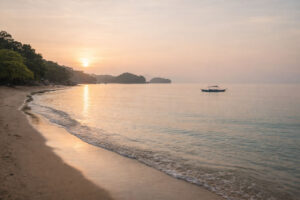 Early morning beach calm for Guimaras island escapes
