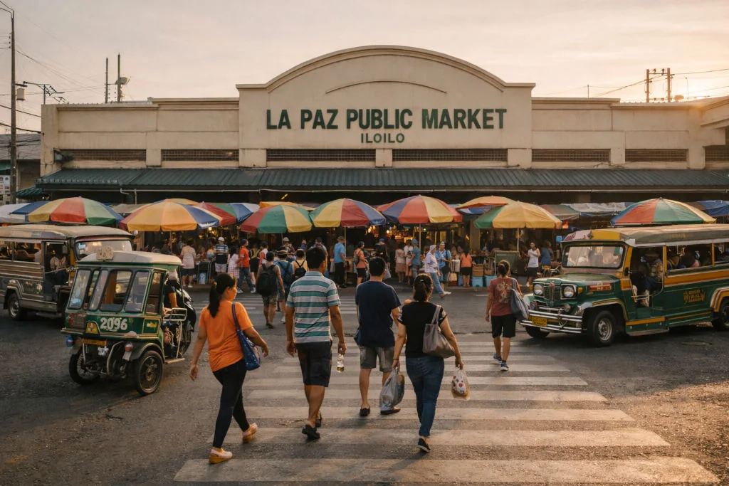 La Paz Public Market facade in Iloilo showing the heart of Iloilo fresh flavors