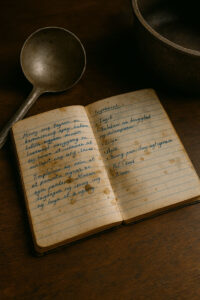 Heirloom notebook preserving island cooking traditions