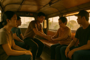 Jeepney ride showing everyday meaningful travel moments in the Philippines