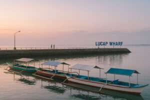 Calm morning at Lucap Wharf before Hundred Islands escapes