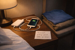 First-night hotel setup for a Manila airport survival guide