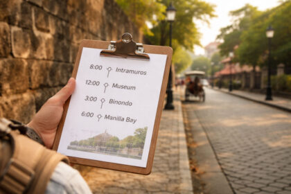 Manila itinerary 24 hours low-stress timed plan near Intramuros walls