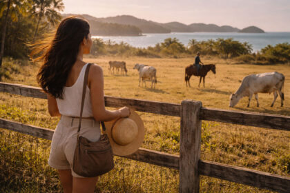 Masbate travel guide featured scene blending ranch culture and island shoreline in Masbate