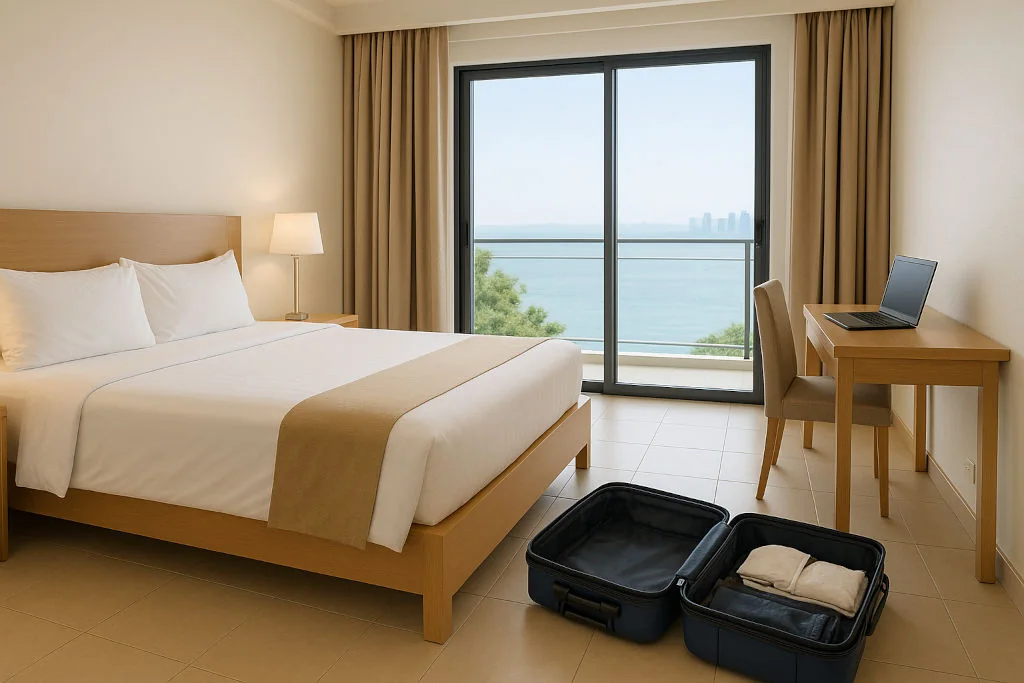 Midrange hotel room in the Philippines for a midrange travel budget
