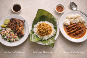 Regional tasting spread for Mindanao savory stories