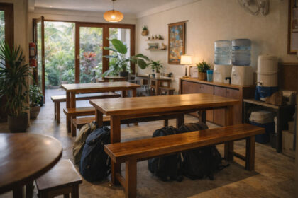 Philippines hostel guide featuring a calm hostel common area
