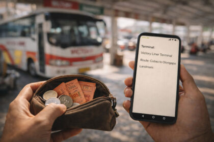 Terminal prep scene for Philippines public transport guide