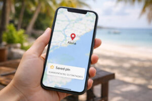 Panglao airport to Alona Beach saving the correct Alona Beach destination pin