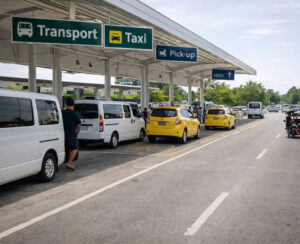 Panglao airport to Alona Beach designated pickup area at Panglao Airport