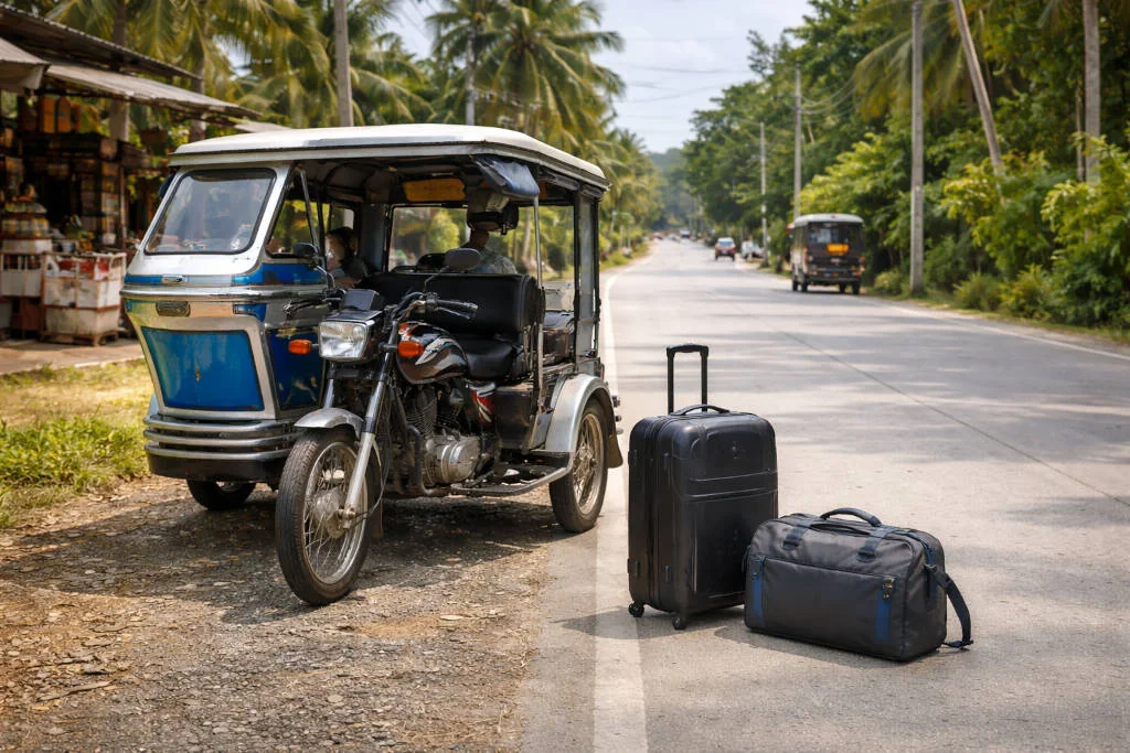 Panglao airport to Alona Beach tricycle transfer option from Panglao Airport