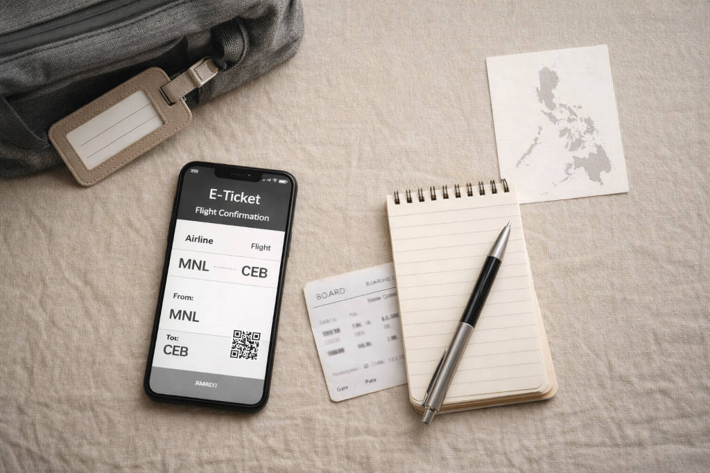 Planning Bacolod to La Union trip with tickets and luggage for bacolod to la union