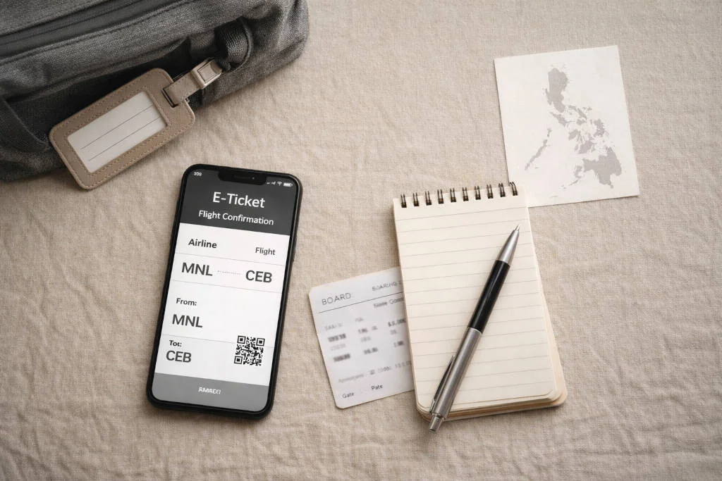 Planning Bacolod to La Union trip with tickets and luggage for bacolod to la union