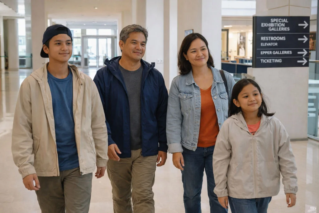 bakasyon planning in Manila with an indoor route fallback to avoid rain and heat
