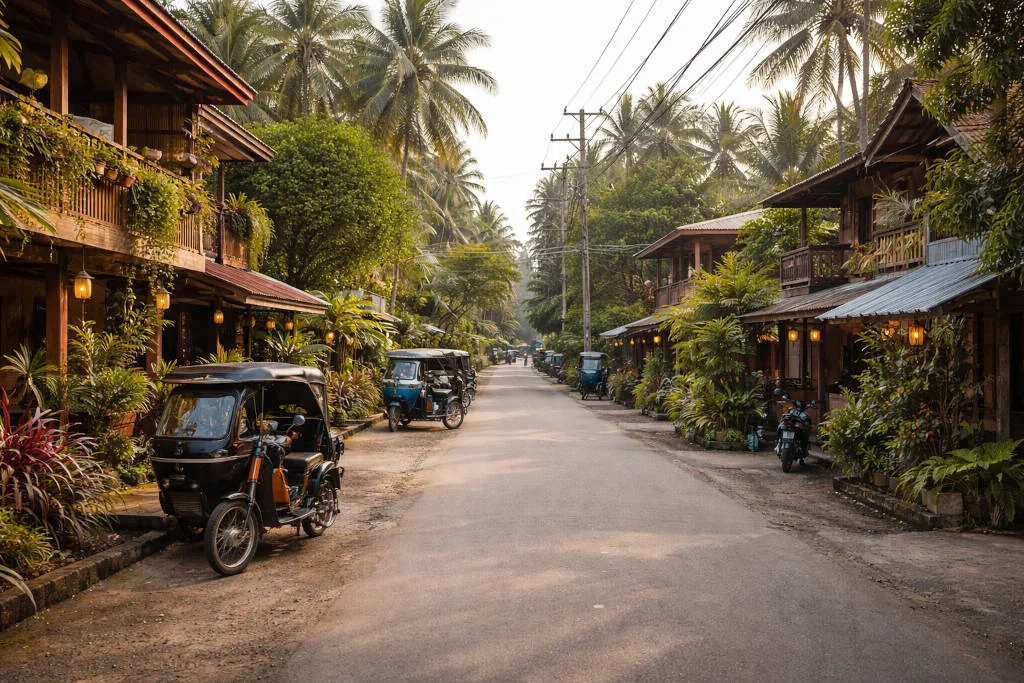 Baler Travel Guide quiet street near accommodations in Baler, Aurora for low-noise stays
