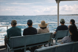 Bantayan Island weekend trip ferry crossing view from Hagnaya Port to Santa Fe Port