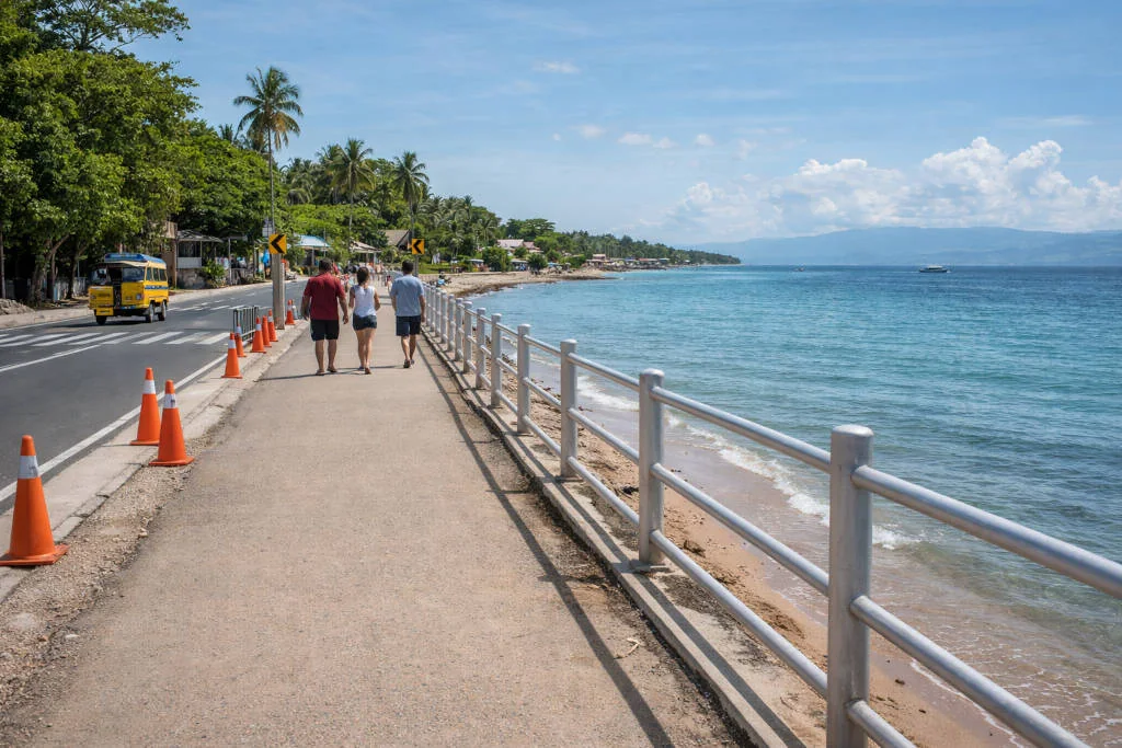 Daytime walking route near Basdiot Moalboal for free things to do in Moalboal on a low-key rest day