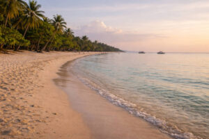 Best beaches in Bohol countryside quieter stretch of Doljo Beach Panglao