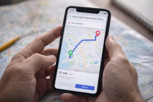 Cagayan de Oro To Banaue transfer planning from Ninoy Aquino International Airport to bus terminal on a phone