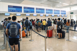 Cagayan de Oro to Boracay queue buffer at Laguindingan International Airport check-in