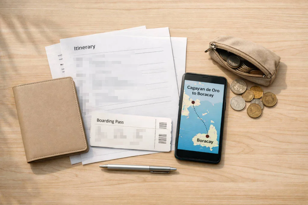Cagayan de Oro to Boracay travel planning checklist