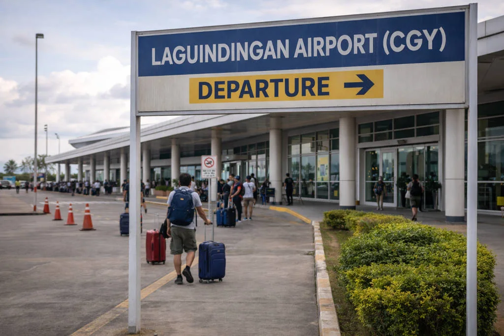 Laguindingan Airport departure context for cagayan de oro to malapascua planning