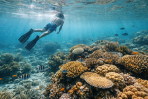 Cebu and Bohol itinerary loop Moalboal snorkeling area for sardines and turtles Cebu