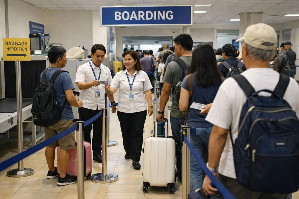 Boarding cutoff and queue lanes for Cebu City to Bohol fast craft