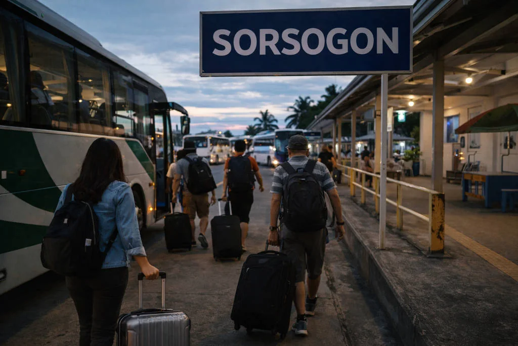 arrival terminal in clark to sorsogon for buses from Manila
