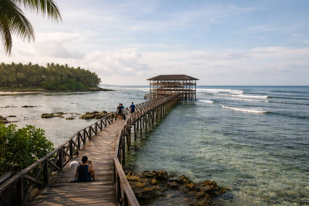 Siargao itinerary 3 days - Cloud 9 Siargao boardwalk view
