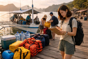 Early boat day preparation for coron travel tips