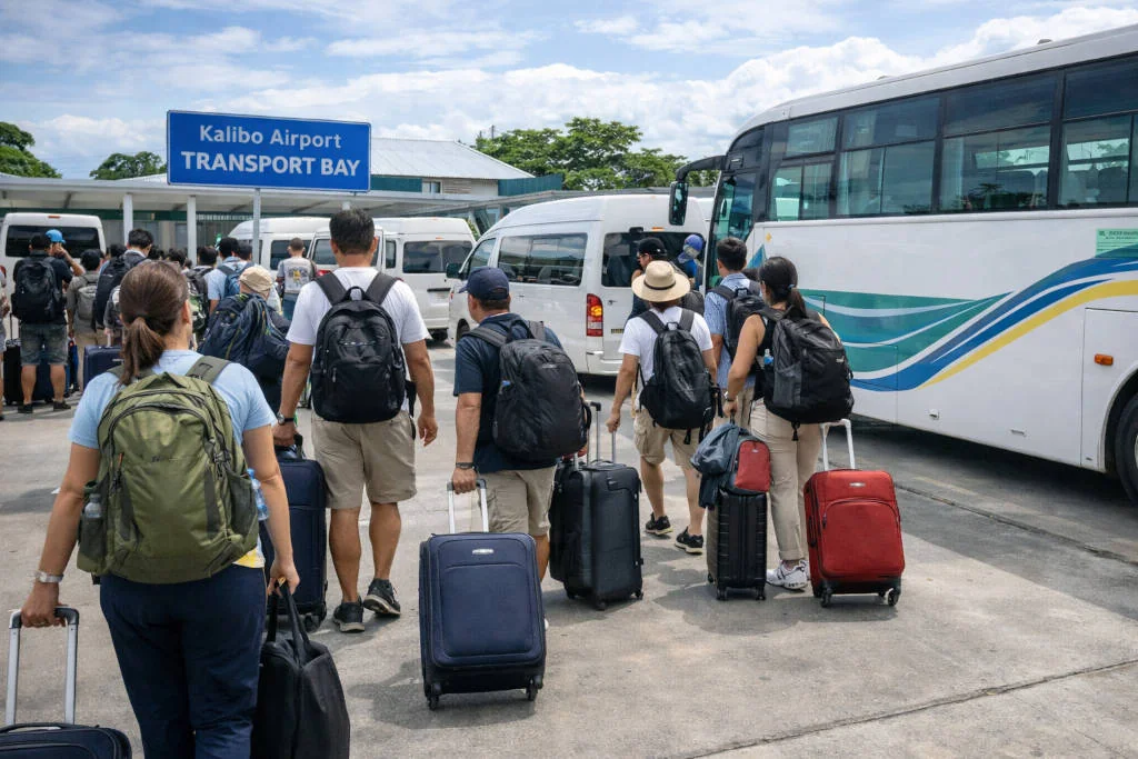 Kalibo Airport transfer options for Davao City to Boracay via Kalibo
